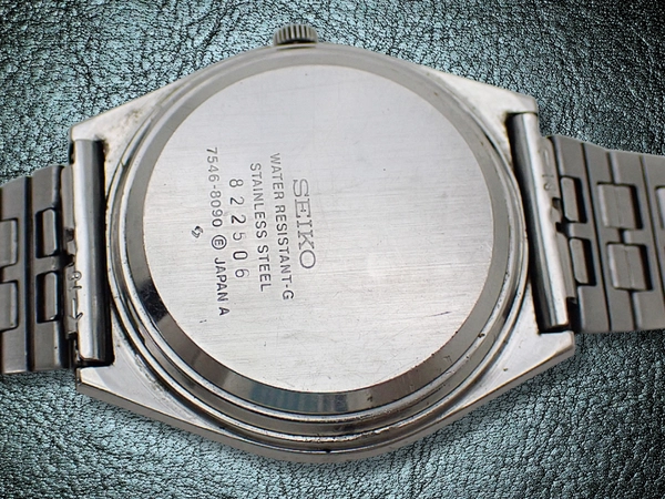 セイコー タイプ2 7546-8090 SS ブラックダイヤル デイデイト 社外ブレス装着 クオーツ SEIKO TYPEⅡ QUARTZ [代行おまかせコース]