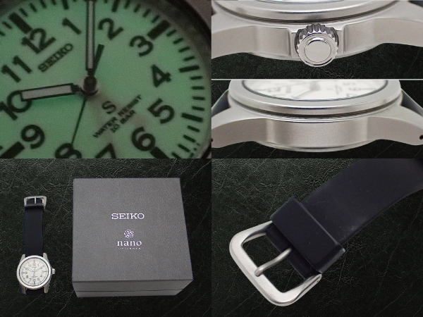 セイコー セレクション 7N01-0KL0 SS アイボリー調ホワイトダイヤル ウレタンベルト装着 メカサス復刻デザイン SEIKO SUS × nano universe [代行おまかせコース]