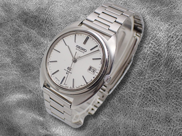 グランドセイコー 5645-7000 SS シルバーダイヤル GSメダリオン 社外ブレス装着 オートマチック GRAND SEIKO 56GS [代行おまかせコース]