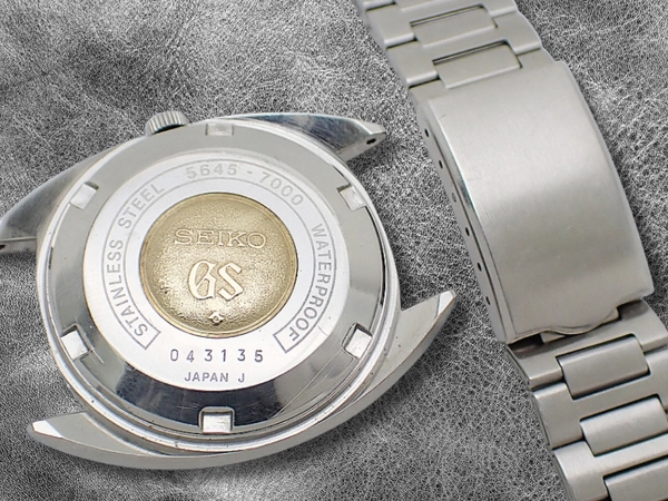 グランドセイコー 5645-7000 SS シルバーダイヤル GSメダリオン 社外ブレス装着 オートマチック GRAND SEIKO 56GS [代行おまかせコース]