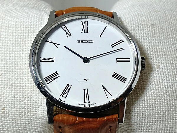 セイコー シャリオ ローマン 2220-0430 薄型手巻き 24石 ハイビート 1977年製 SEIKO