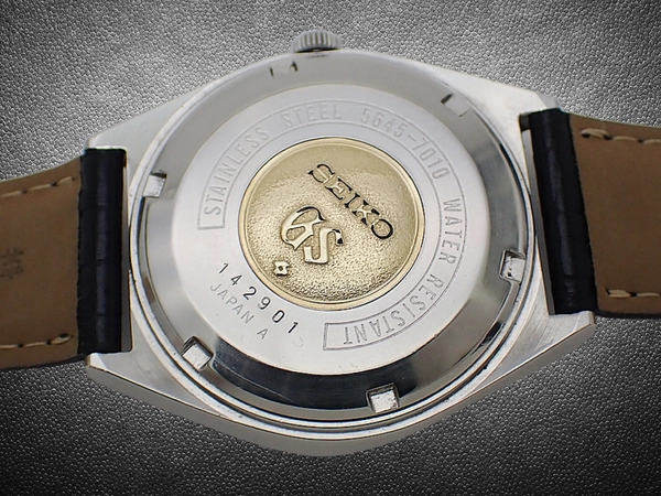グランドセイコー 5645-7010 SS シルバーダイヤル GSメダリオン SEIKOレザー装着 オートマチック GRAND SEIKO 56GS [代行おまかせコース]