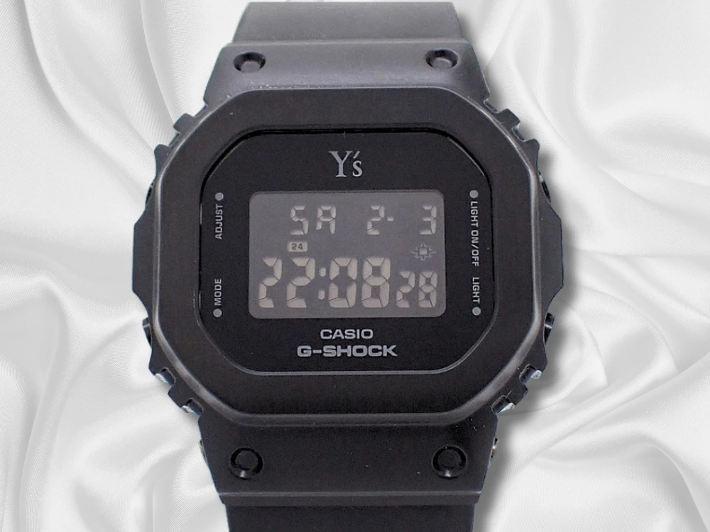 カシオ Y's x G-SHOCK コラボレーションモデル GM-S5600YS-1 オールブラック/SS ミドルサイズ 専用BOX・取説兼保証書付属 CASIO [代行おまかせコース]