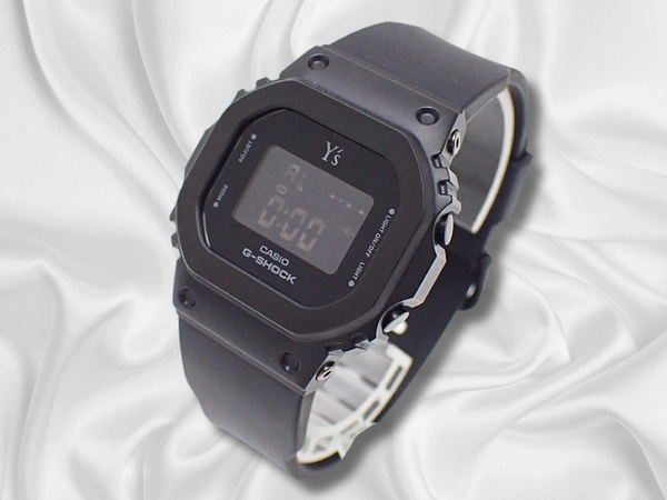 カシオ Y's x G-SHOCK コラボレーションモデル GM-S5600YS-1 オールブラック/SS ミドルサイズ 専用BOX・取説兼保証書付属 CASIO [代行おまかせコース]