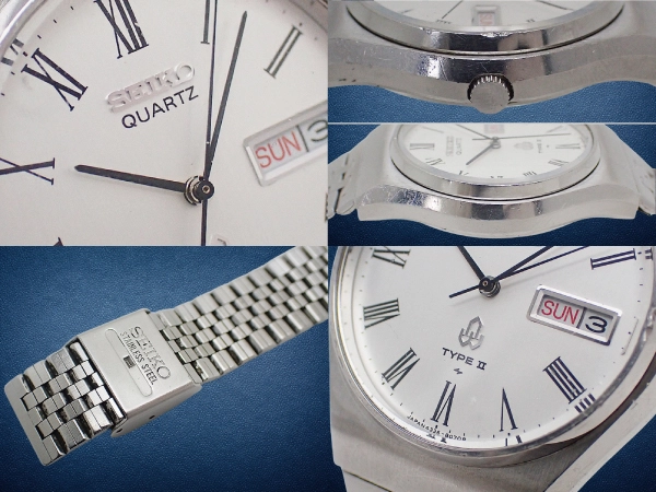 セイコー タイプ2 4336-8040 SS シルバーダイヤル デイデイト ブレス装着 クオーツ SEIKO TYPEⅡ QUARTZ [代行おまかせコース]