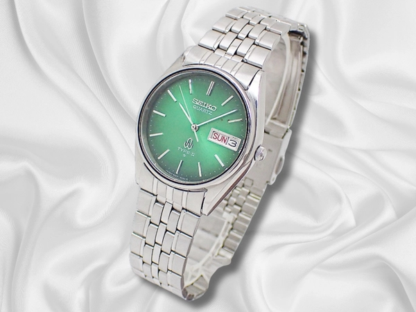 セイコー タイプ2 8223-6030 SS グリーンダイヤル デイデイト 社外ブレス装着 クオーツ SEIKO TYPEⅡ QUARTZ [代行おまかせコース]