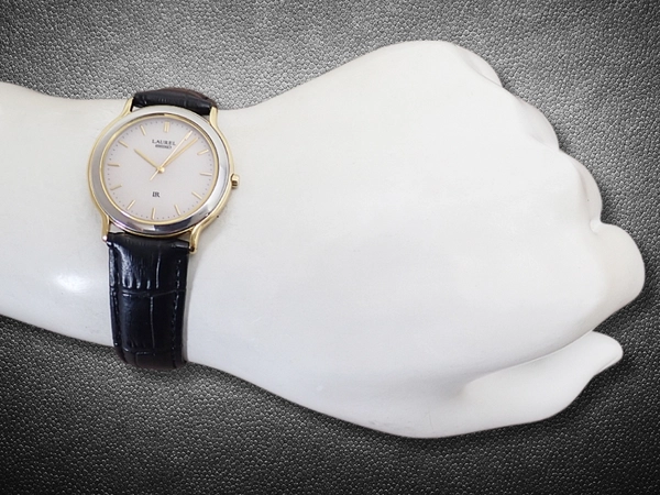 セイコー ローレル 8N41-6260 GP/SS コンビ ギョウシェダイヤル 社外レザー装着 年差クオーツ SEIKO LAUREL [代行おまかせコース]