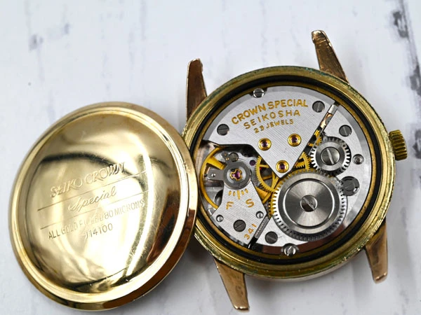 セイコー SEIKO Crown Special クラウン スペシャル J14100 Cal.341 23石 手巻き SD文字盤 80μ 14KGF仕様 良品 Vintage