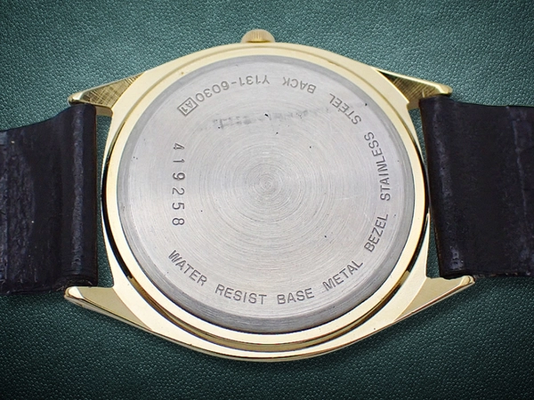 セイコー アルバ Y131-6030 GP/SS パイアイ ミッキーマウス レザーベルト装着 クオーツ 保管品 SEIKO ALBA walt disney productions [代行おまかせコース]