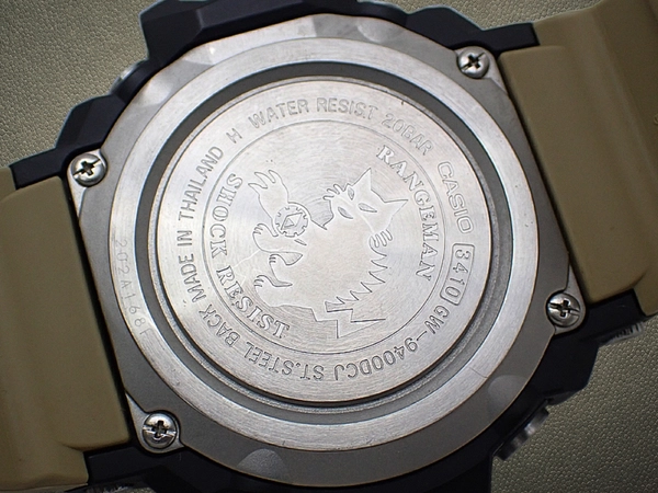 カシオ G-SHOCK レンジマン GW-9400DCJ-1JF デザートカモフラージュ ソーラー電波 ブラック樹脂 ラバーストラップ装着 ヤマネコ刻印 CASIO G-SHOCK MASTER OF G RANGEMAN Master in Desert Camouflage [代行おまかせコース]