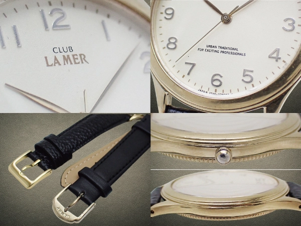 シチズン クラブラメール 2730-274890Y ラウンド アイボリーダイヤル SEIKOレザー装着 クオーツ CITIZEN CLUB LAMER [代行おまかせコース]
