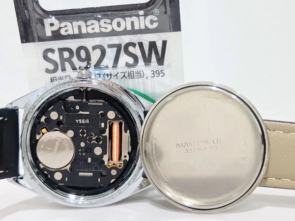 アルバ ミッキーマウス クオーツ Y561-6000 新品電池&パッキン&革ベルト