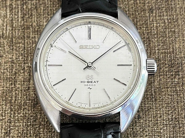 グランドセイコー GRAND SEIKO 4520-7010 絹目文字盤 ハイビート 45GS GSメダリオン