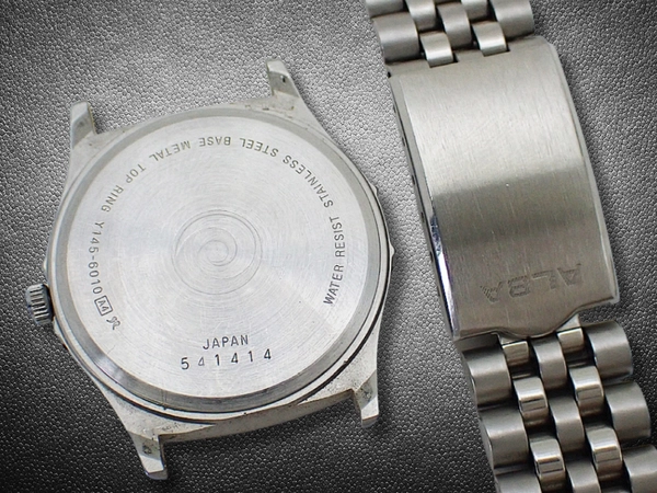 セイコー アルバ Y145-6010 SS 方位 カラーダイヤル ブレス装着 クオーツ SEIKO ALBA [代行おまかせコース]