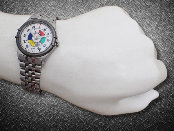 セイコー アルバ Y145-6010 SS 方位 カラーダイヤル ブレス装着 クオーツ SEIKO ALBA [代行おまかせコース]