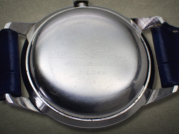 セイコー クラウン 19石 Ref.J14065 SS シルバーダイヤル 社外レザー装着 手巻き SEIKO CROWN [代行おまかせコース]