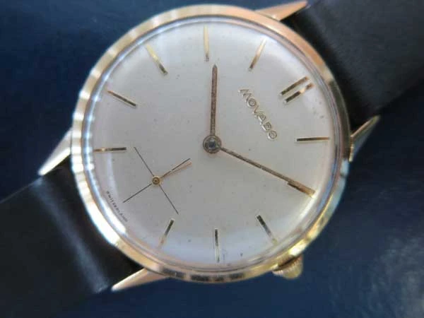 モバード 18K金無垢 手巻 Cal.7155 スモールセコンド MOVADO