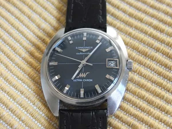 ロンジン ウルトラクロン ブルー文字盤 美品 LONGINES