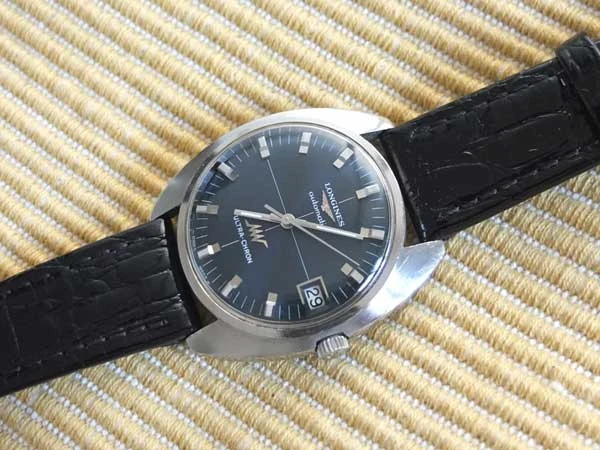 ロンジン ウルトラクロン ブルー文字盤 美品 LONGINES