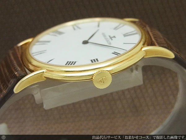 ジャガー・ルクルト 18KYG 金無垢 極薄型ケース Ref.9220-21 Cal.895 手巻き JAEGER-LECOULTRE [代行おまかせコース]