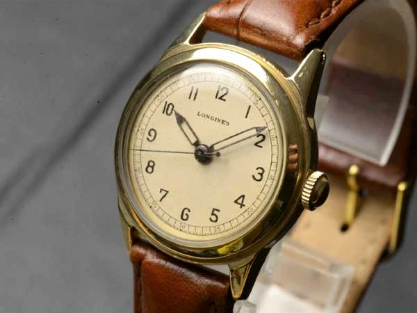 ロンジン LONGINES アラビックダイア Cal.10L搭載 14金無垢 Wadsworthケース 耐磁モデル