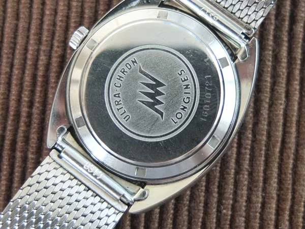 ロンジン LONGINES ウルトラクロン ブルー文字盤 メッシュブレス 美品