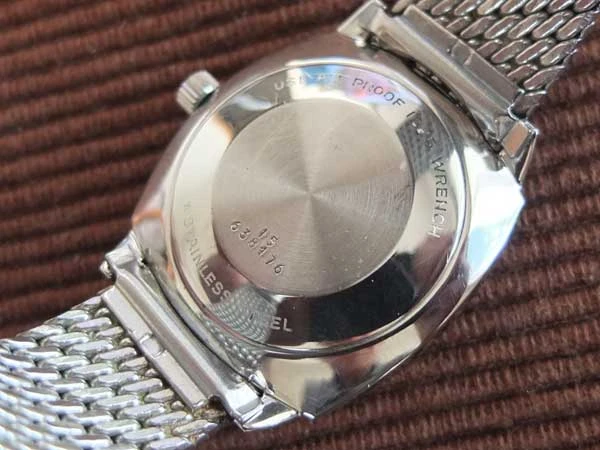 ロンジン LONGINES ULTRA CHRON ウルトラクロン 自動巻 SS Ref. 7851 ワンピースケース メッシュブレス 美品