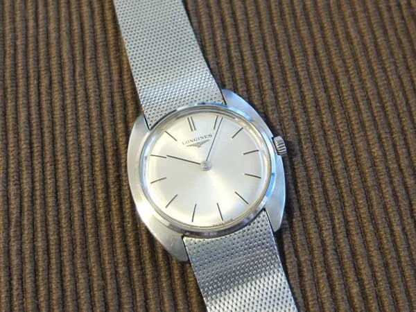 ロンジン LONGINES メンズ SSケース メッシュブレス 手巻き 美品