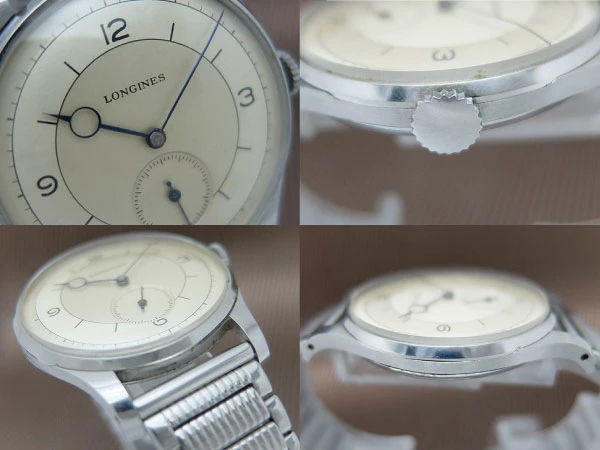 ロンジン ラウンド Cal.12.68Z SS 37mm ラージサイズ ツートンダイヤル スモールセコンド ヴィンテージ 手巻き LONGINES Vintage [代行おまかせコース]