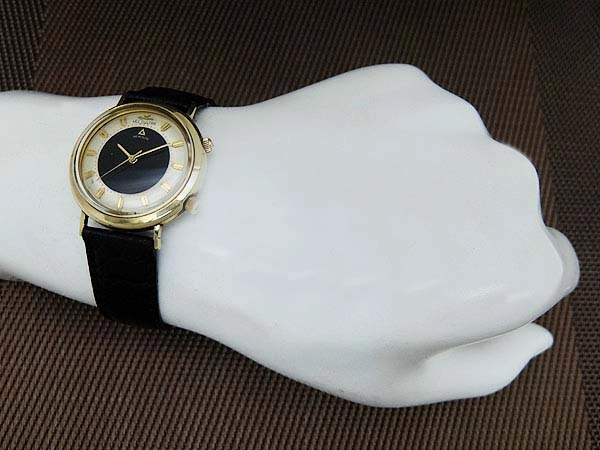 ジャガールクルト メモボックス Cal.K814 10K GOLD FILLED ブルズアイ アラーム 手巻き JAEGER-LECOULTRE MEMOVOX ALARM [代行おまかせコース]