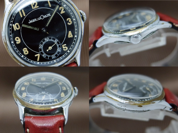 ジャガールクルト ミリタリー スモールセコンド Cal.452/1 メッキ ブラックダイヤル 手巻き JAEGER-LECOULTRE Military [代行おまかせコース]