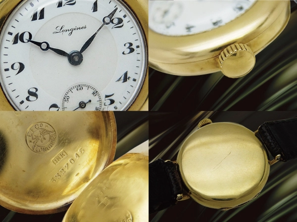 ロンジン スモールセコンド 15石 Cal.12.92 18KYG 金無垢 総重量28g ポーセリンダイヤル ヴィンテージ 手巻き LONGINES Vintage GRAND PRIX PARIS [代行おまかせコース]