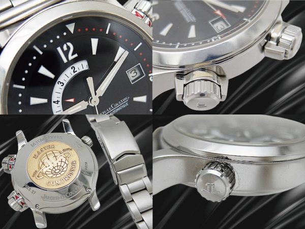ジャガールクルト マスターコンプレッサー メモボックス Ref.146.8.97 Cal.918 SS ブラックダイヤル 社外ブレス装着 オートマチック BOX・ギャラ付属 JAEGER-LECOULTRE MASTER COMPRESSOR MEMOVOX ALARM [代行おまかせコース]