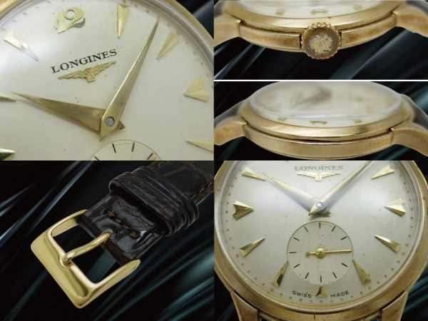 ロンジン スモールセコンド 17石 Cal.23Z 総重量26g 9KYG 金無垢 シルバーダイヤル ヴィンテージ 手巻き LONGINES Vintage [代行おまかせコース]
