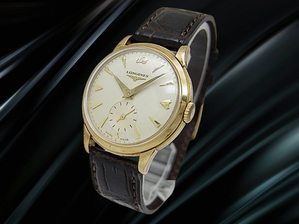 ロンジン スモールセコンド 17石 Cal.23Z 総重量26g 9KYG 金無垢 シルバーダイヤル ヴィンテージ 手巻き LONGINES Vintage [代行おまかせコース]