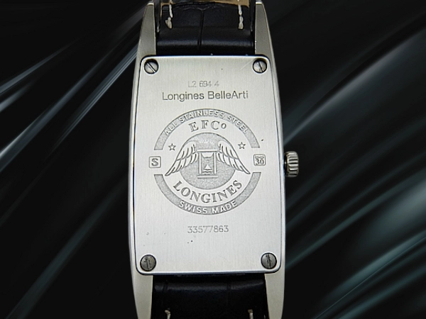 ロンジン ベッレアルティー Ref.L2.694.4 SS アールデコ レクタンギュラー ブラックダイヤル クオーツ BOX・ギャラ付属 LONGINES Belle Arti [代行おまかせコース]