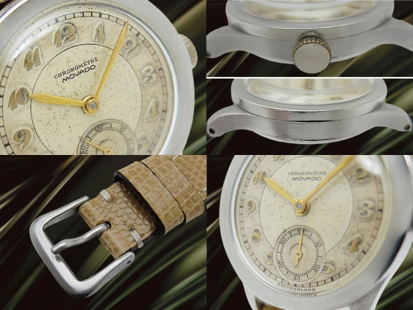 モバード クロノメーター スモールセコンド Cal.75 SS フラットベゼル ツートンダイヤル 手巻き CHRONOMETRE MOVADO [代行おまかせコース]