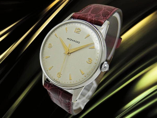 モバード センターセコンド 17石 Cal.7530 SS パティナダイヤル アンティーク 社外製レザー装着 手巻き MOVADO [代行おまかせコース]