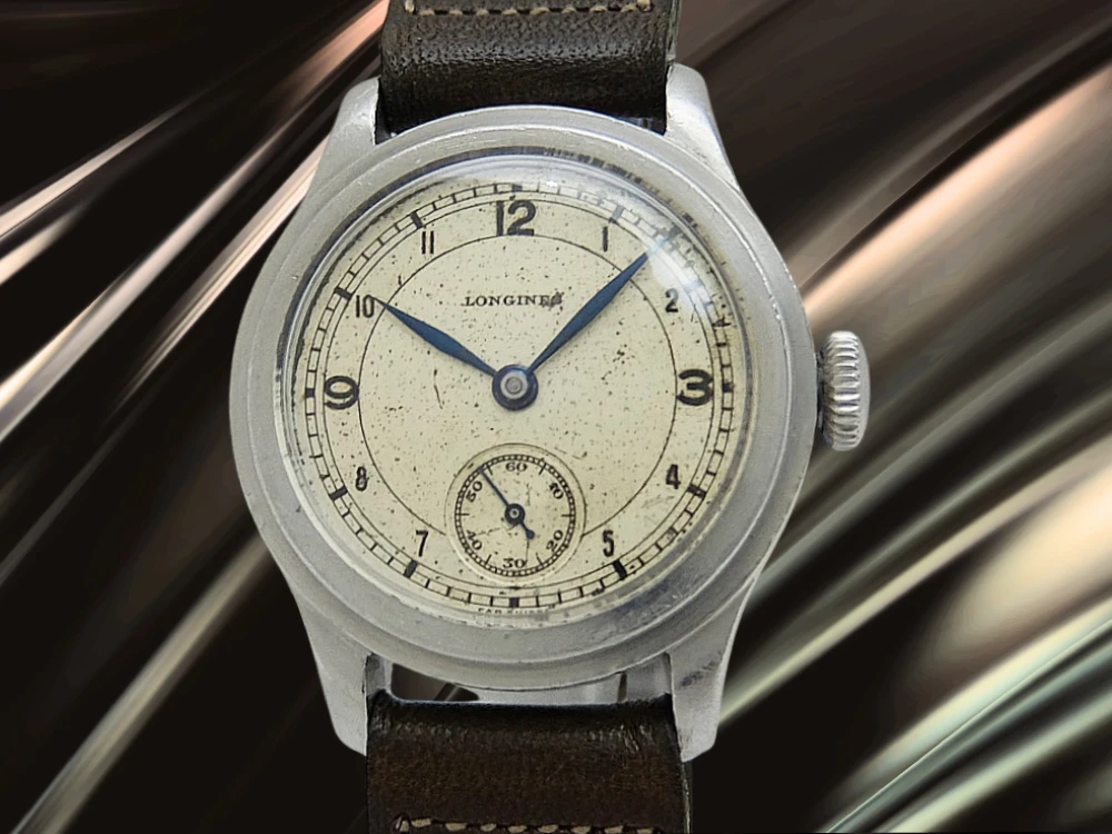 ロンジン トレタケ スモールセコンド  Cal.10.68Z SS ステップドベゼル パティナダイヤル 社外製レザー装着 ヴィンテージ 手巻き LONGINES Vintage Tre Tacche [代行おまかせコース]