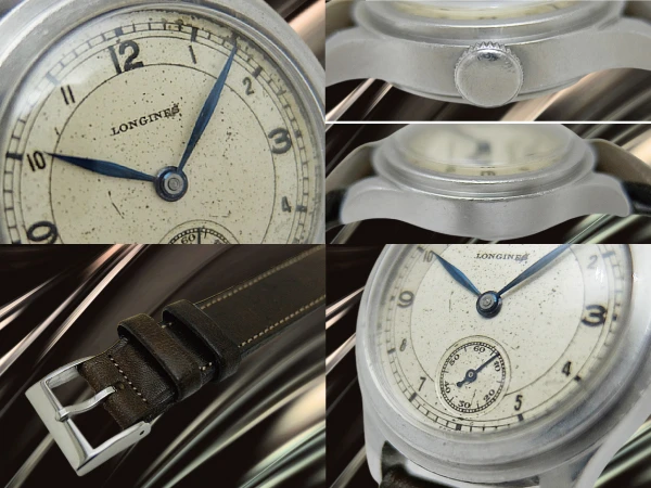 ロンジン トレタケ スモールセコンド  Cal.10.68Z SS ステップドベゼル パティナダイヤル 社外製レザー装着 ヴィンテージ 手巻き LONGINES Vintage Tre Tacche [代行おまかせコース]