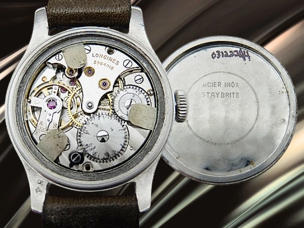 ロンジン トレタケ スモールセコンド  Cal.10.68Z SS ステップドベゼル パティナダイヤル 社外製レザー装着 ヴィンテージ 手巻き LONGINES Vintage Tre Tacche [代行おまかせコース]