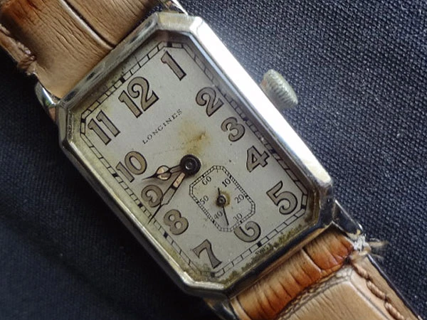 ロンジンレクタンギュラー 14Kホワイトゴールド Cal.9.47N 分解掃除済 証明書付属