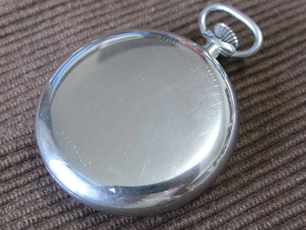 ロンジン LONGINES 懐中時計 手巻 SSケース 全数字アラビア文字盤 初期モデル