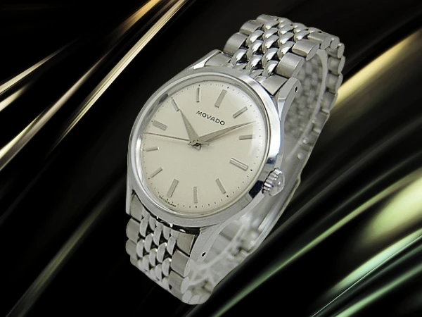 モバード センターセコンド Ref.18241 Cal.127 FB/フランソワ・ボーゲルケース シルバーダイヤル 7連ジュビリーブレス装着 手巻き 2025年OH済 時計店修理明細付属 MOVADO [代行おまかせコース]