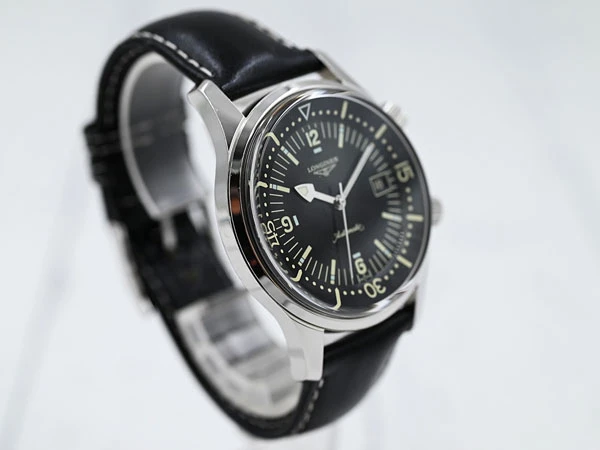 ロンジン LONGINES ヘリテージ レジェンドダイバー Ref.L3.674.4 復刻 オートマチック 未使用・ブレスレット付属 美品