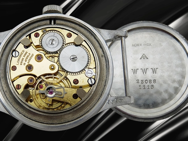 ロンジン グリーンランダー W.W.W. ダーティダース Ref.23088 Cal.12.68Z SS ブラックダイヤル 引き通しストラップ装着 イギリス軍用時計 手巻き 2025年OH済 時計店修理明細付属 LONGINES Greenlander The Dirty Dozen [代行おまかせコース]
