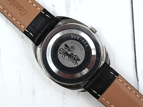 モバード MOVADO Sub-Sea 50 手巻き トノーデザイン シルバー文字盤 化粧箱付 Vintage Movado