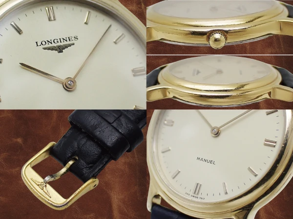 ロンジン マニュエル Ref.7317 17石 Cal.L395.2 GP/SS ゴールドダイヤル ヴィンテージ 薄型ドレスウォッチ 社外レザー+尾錠装着 手巻き LONGINES MANUEL Vintage [代行おまかせコース]