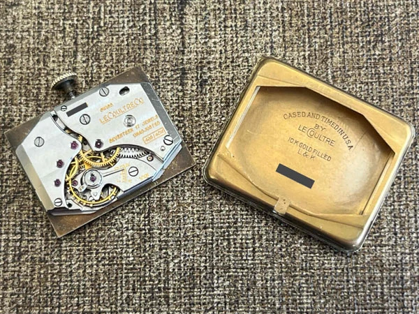 ルクルト LECOULTRE 10K GOLD FILLED ヴァシュロンコンスタンタン供給ムーブメントVXN刻印 Cal.438 レクタンギュラー MADE IN USA