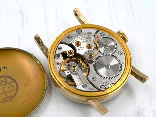 ロンジン ミリタリー調 パイロットウオッチ Cal.12L搭載 L&Kシリンダーケース 10KGF シルバー 24H表記 Vintage Longines